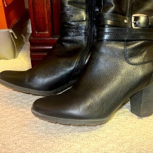 Lucky Brand - Black leather winter and riding boots